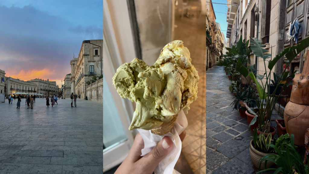 Ortigia sunset gelato